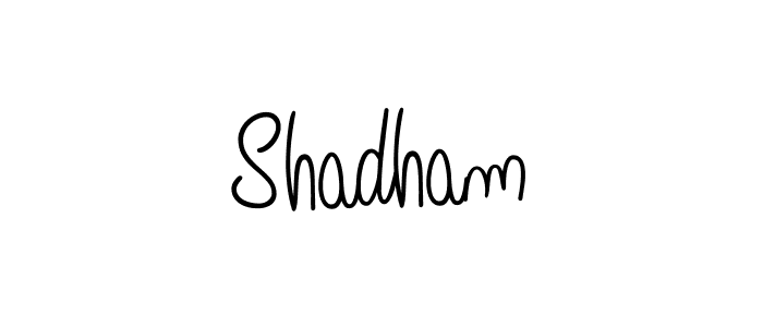 Use a signature maker to create a handwritten signature online. With this signature software, you can design (Angelique-Rose-font-FFP) your own signature for name Shadham. Shadham signature style 5 images and pictures png