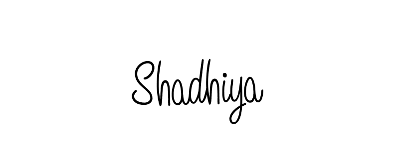 Design your own signature with our free online signature maker. With this signature software, you can create a handwritten (Angelique-Rose-font-FFP) signature for name Shadhiya. Shadhiya signature style 5 images and pictures png