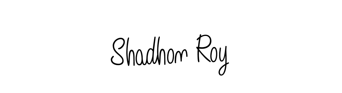 Design your own signature with our free online signature maker. With this signature software, you can create a handwritten (Angelique-Rose-font-FFP) signature for name Shadhon Roy. Shadhon Roy signature style 5 images and pictures png