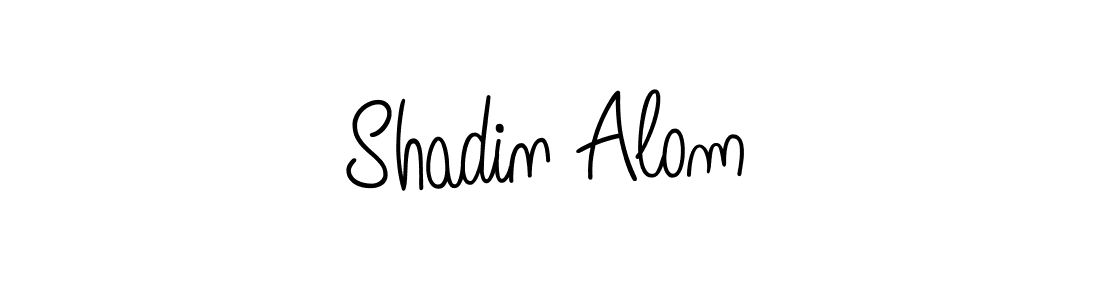 How to make Shadin Alom name signature. Use Angelique-Rose-font-FFP style for creating short signs online. This is the latest handwritten sign. Shadin Alom signature style 5 images and pictures png