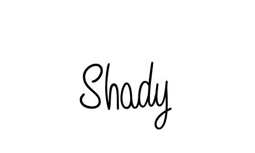 Make a beautiful signature design for name Shady. With this signature (Angelique-Rose-font-FFP) style, you can create a handwritten signature for free. Shady signature style 5 images and pictures png