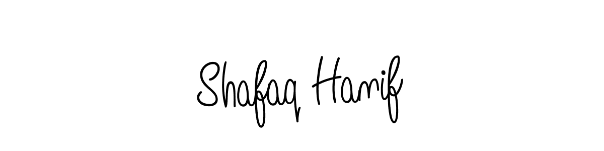 The best way (Angelique-Rose-font-FFP) to make a short signature is to pick only two or three words in your name. The name Shafaq Hanif include a total of six letters. For converting this name. Shafaq Hanif signature style 5 images and pictures png