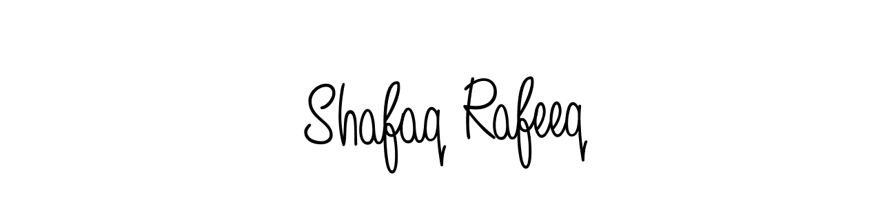 Design your own signature with our free online signature maker. With this signature software, you can create a handwritten (Angelique-Rose-font-FFP) signature for name Shafaq Rafeeq. Shafaq Rafeeq signature style 5 images and pictures png