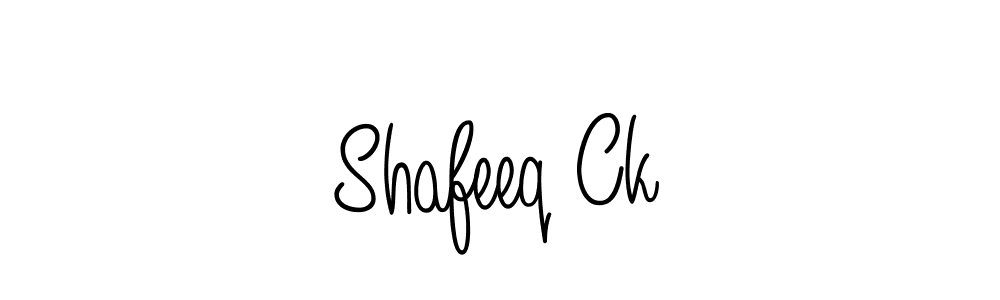 Shafeeq Ck stylish signature style. Best Handwritten Sign (Angelique-Rose-font-FFP) for my name. Handwritten Signature Collection Ideas for my name Shafeeq Ck. Shafeeq Ck signature style 5 images and pictures png