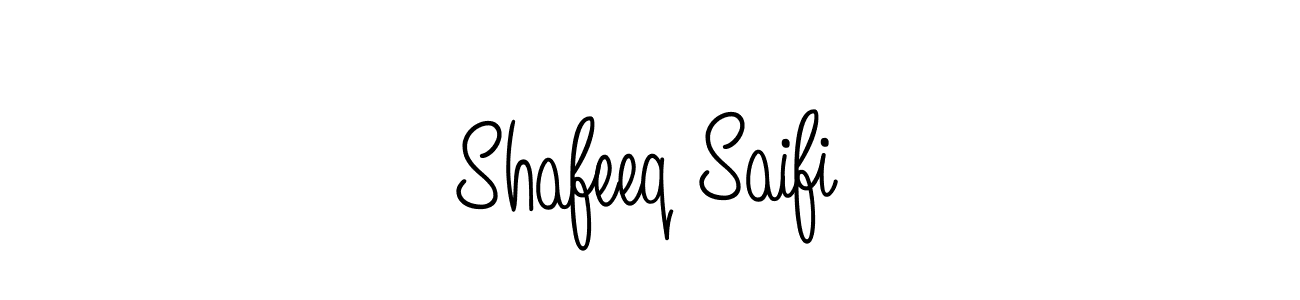 Design your own signature with our free online signature maker. With this signature software, you can create a handwritten (Angelique-Rose-font-FFP) signature for name Shafeeq Saifi. Shafeeq Saifi signature style 5 images and pictures png