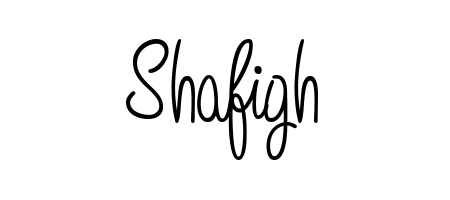 Transform the name Shafigh into a signature masterpiece using Angelique-Rose-font-FFP font. Ideal for photographers, artists, and creators looking for watermarks. Shafigh signature style 5 images and pictures png