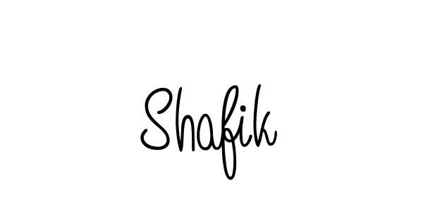 Use a signature maker to create a handwritten signature online. With this signature software, you can design (Angelique-Rose-font-FFP) your own signature for name Shafik. Shafik signature style 5 images and pictures png