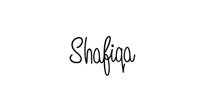 Use a signature maker to create a handwritten signature online. With this signature software, you can design (Angelique-Rose-font-FFP) your own signature for name Shafiqa. Shafiqa signature style 5 images and pictures png