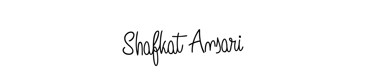 Use a signature maker to create a handwritten signature online. With this signature software, you can design (Angelique-Rose-font-FFP) your own signature for name Shafkat Ansari. Shafkat Ansari signature style 5 images and pictures png