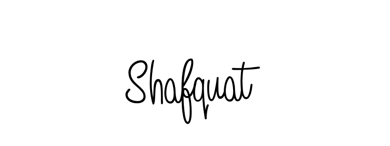 Design your own signature with our free online signature maker. With this signature software, you can create a handwritten (Angelique-Rose-font-FFP) signature for name Shafquat. Shafquat signature style 5 images and pictures png