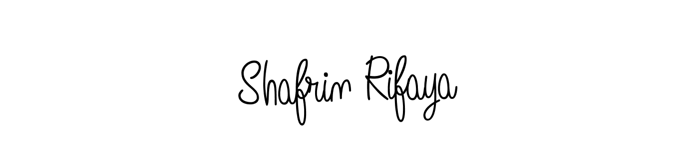 Also You can easily find your signature by using the search form. We will create Shafrin Rifaya name handwritten signature images for you free of cost using Angelique-Rose-font-FFP sign style. Shafrin Rifaya signature style 5 images and pictures png