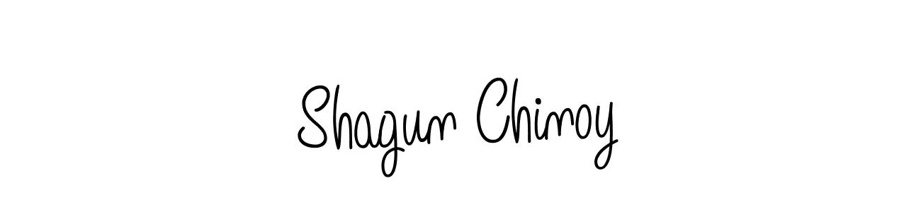 Make a beautiful signature design for name Shagun Chinoy. With this signature (Angelique-Rose-font-FFP) style, you can create a handwritten signature for free. Shagun Chinoy signature style 5 images and pictures png