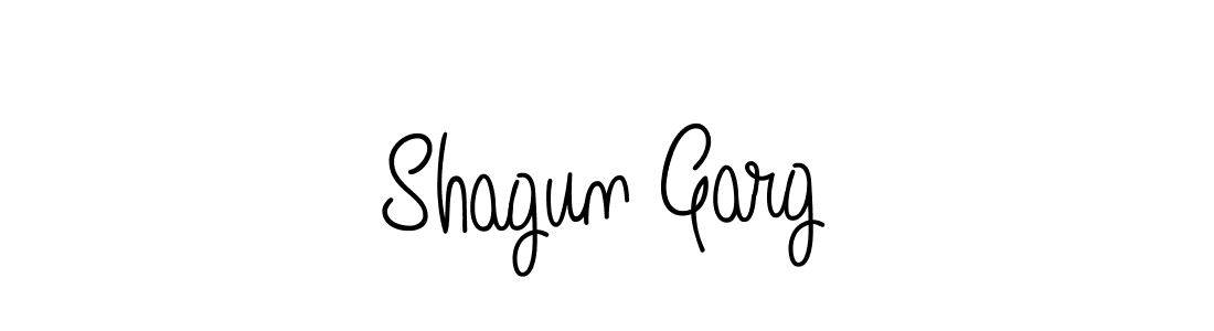 Shagun Garg stylish signature style. Best Handwritten Sign (Angelique-Rose-font-FFP) for my name. Handwritten Signature Collection Ideas for my name Shagun Garg. Shagun Garg signature style 5 images and pictures png