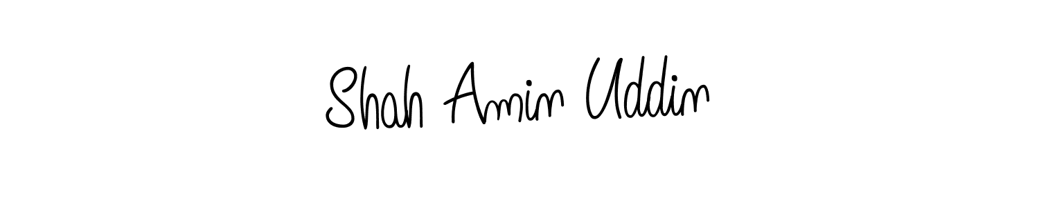 Make a beautiful signature design for name Shah Amin Uddin. With this signature (Angelique-Rose-font-FFP) style, you can create a handwritten signature for free. Shah Amin Uddin signature style 5 images and pictures png