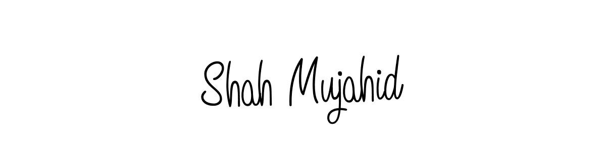 Design your own signature with our free online signature maker. With this signature software, you can create a handwritten (Angelique-Rose-font-FFP) signature for name Shah Mujahid. Shah Mujahid signature style 5 images and pictures png