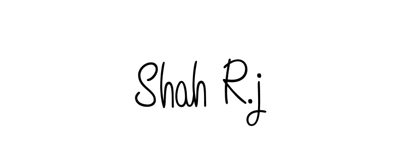 Use a signature maker to create a handwritten signature online. With this signature software, you can design (Angelique-Rose-font-FFP) your own signature for name Shah R.j. Shah R.j signature style 5 images and pictures png