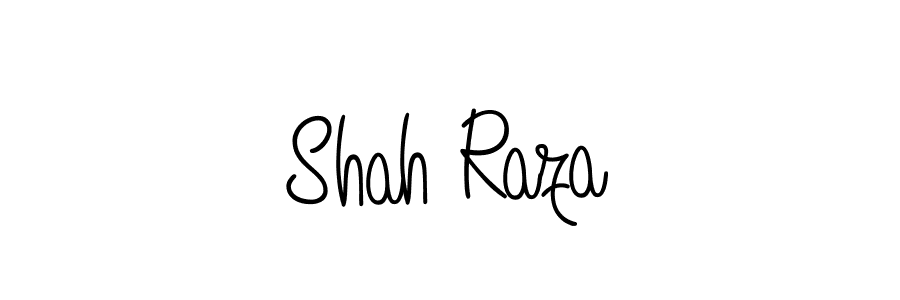 You should practise on your own different ways (Angelique-Rose-font-FFP) to write your name (Shah Raza) in signature. don't let someone else do it for you. Shah Raza signature style 5 images and pictures png