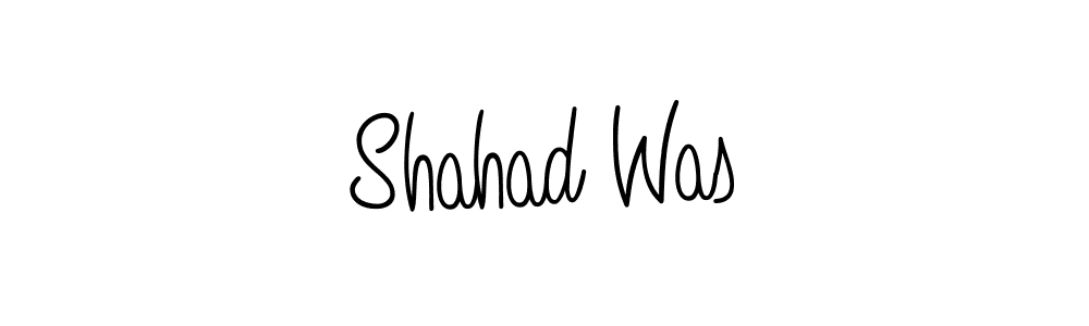You should practise on your own different ways (Angelique-Rose-font-FFP) to write your name (Shahad Was) in signature. don't let someone else do it for you. Shahad Was signature style 5 images and pictures png