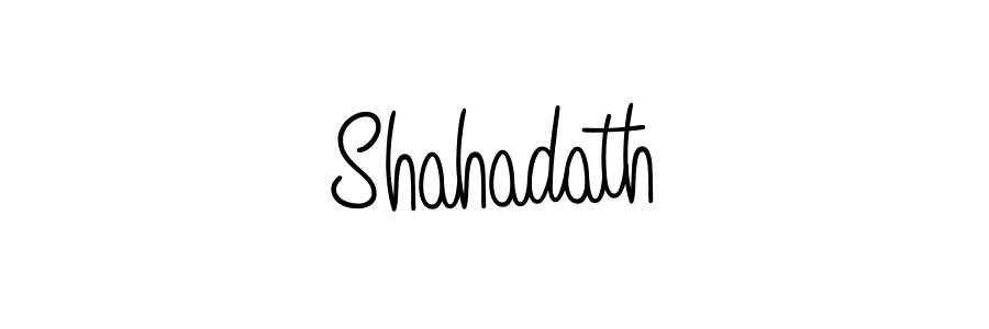 Design your own signature with our free online signature maker. With this signature software, you can create a handwritten (Angelique-Rose-font-FFP) signature for name Shahadath. Shahadath signature style 5 images and pictures png