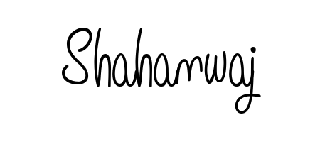 Master the art of signing with Shahanwaj written in fluent Angelique-Rose-font-FFP script. A great template to practice and refine your handwriting. Shahanwaj signature style 5 images and pictures png