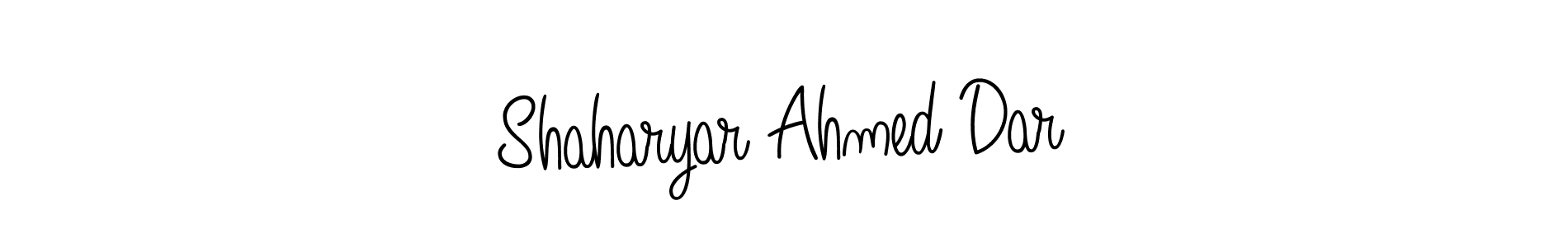 Create a beautiful signature design for name Shaharyar Ahmed Dar. With this signature (Angelique-Rose-font-FFP) fonts, you can make a handwritten signature for free. Shaharyar Ahmed Dar signature style 5 images and pictures png