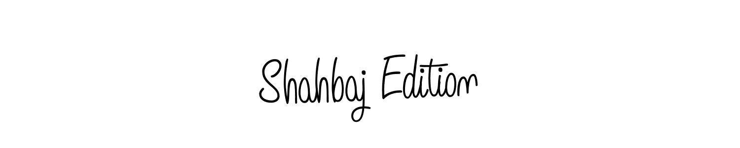 How to make Shahbaj Edition name signature. Use Angelique-Rose-font-FFP style for creating short signs online. This is the latest handwritten sign. Shahbaj Edition signature style 5 images and pictures png