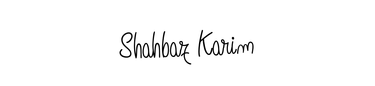 How to make Shahbaz Karim signature? Angelique-Rose-font-FFP is a professional autograph style. Create handwritten signature for Shahbaz Karim name. Shahbaz Karim signature style 5 images and pictures png