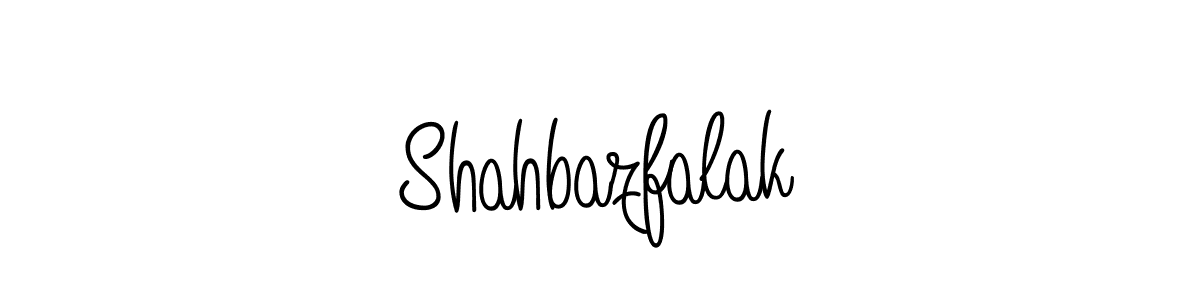 How to make Shahbazfalak name signature. Use Angelique-Rose-font-FFP style for creating short signs online. This is the latest handwritten sign. Shahbazfalak signature style 5 images and pictures png