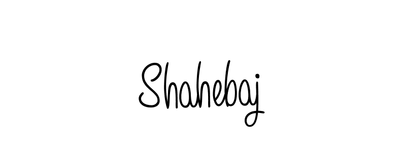 The best way (Angelique-Rose-font-FFP) to make a short signature is to pick only two or three words in your name. The name Shahebaj include a total of six letters. For converting this name. Shahebaj signature style 5 images and pictures png