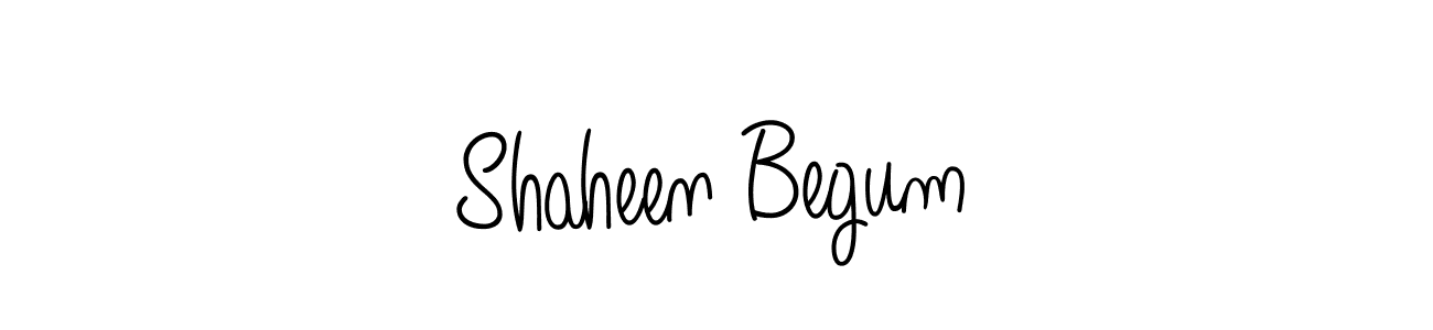 The best way (Angelique-Rose-font-FFP) to make a short signature is to pick only two or three words in your name. The name Shaheen Begum include a total of six letters. For converting this name. Shaheen Begum signature style 5 images and pictures png