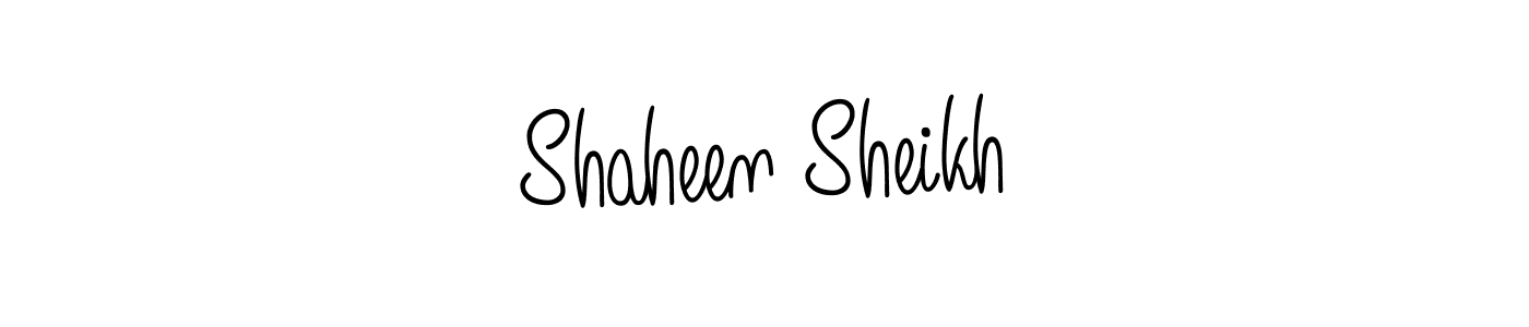 How to make Shaheen Sheikh signature? Angelique-Rose-font-FFP is a professional autograph style. Create handwritten signature for Shaheen Sheikh name. Shaheen Sheikh signature style 5 images and pictures png