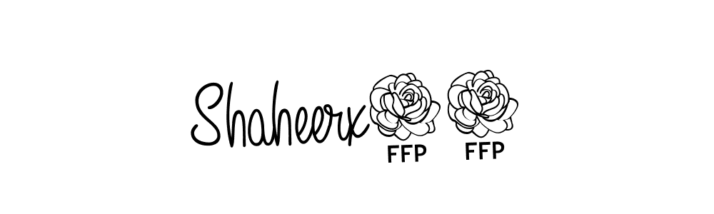 Angelique-Rose-font-FFP is a professional signature style that is perfect for those who want to add a touch of class to their signature. It is also a great choice for those who want to make their signature more unique. Get Shaheerx57 name to fancy signature for free. Shaheerx57 signature style 5 images and pictures png