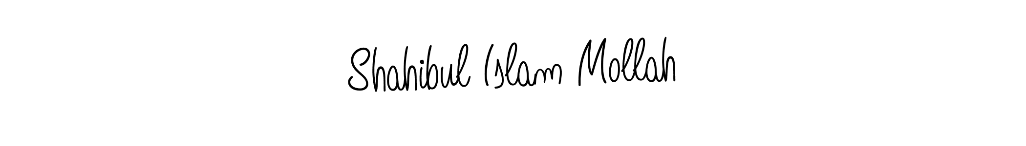 Design your own signature with our free online signature maker. With this signature software, you can create a handwritten (Angelique-Rose-font-FFP) signature for name Shahibul Islam Mollah. Shahibul Islam Mollah signature style 5 images and pictures png