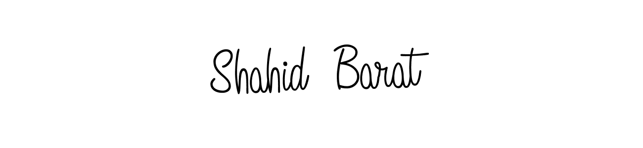 Shahid  Barat stylish signature style. Best Handwritten Sign (Angelique-Rose-font-FFP) for my name. Handwritten Signature Collection Ideas for my name Shahid  Barat. Shahid  Barat signature style 5 images and pictures png