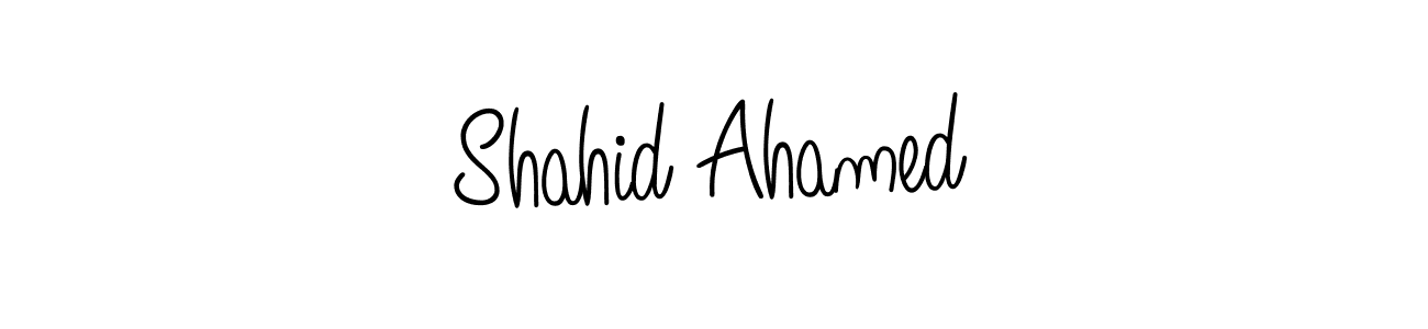 Design your own signature with our free online signature maker. With this signature software, you can create a handwritten (Angelique-Rose-font-FFP) signature for name Shahid Ahamed. Shahid Ahamed signature style 5 images and pictures png