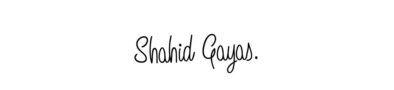 Also we have Shahid Gayas. name is the best signature style. Create professional handwritten signature collection using Angelique-Rose-font-FFP autograph style. Shahid Gayas. signature style 5 images and pictures png