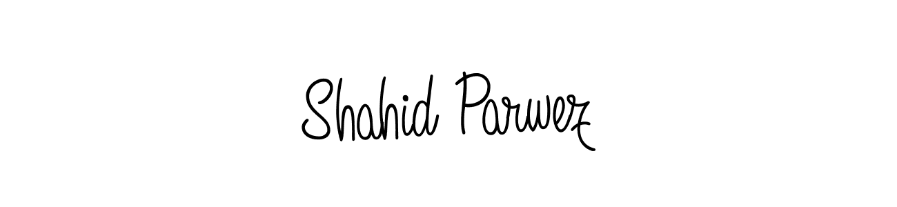 How to make Shahid Parwez name signature. Use Angelique-Rose-font-FFP style for creating short signs online. This is the latest handwritten sign. Shahid Parwez signature style 5 images and pictures png