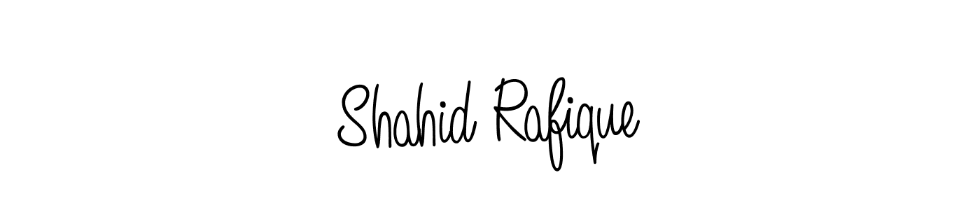 Shahid Rafique stylish signature style. Best Handwritten Sign (Angelique-Rose-font-FFP) for my name. Handwritten Signature Collection Ideas for my name Shahid Rafique. Shahid Rafique signature style 5 images and pictures png