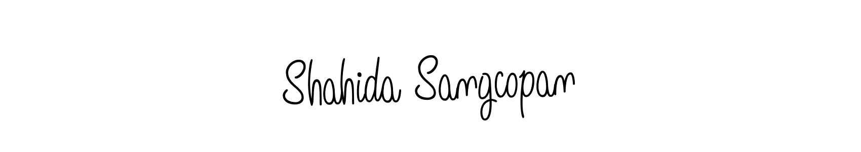 Also You can easily find your signature by using the search form. We will create Shahida Sangcopan name handwritten signature images for you free of cost using Angelique-Rose-font-FFP sign style. Shahida Sangcopan signature style 5 images and pictures png