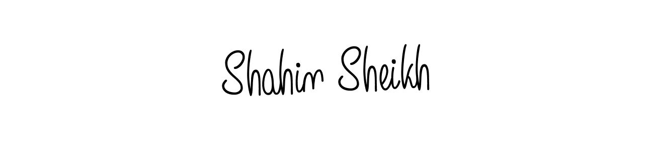 You should practise on your own different ways (Angelique-Rose-font-FFP) to write your name (Shahin Sheikh) in signature. don't let someone else do it for you. Shahin Sheikh signature style 5 images and pictures png