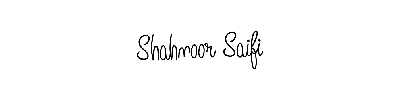 You should practise on your own different ways (Angelique-Rose-font-FFP) to write your name (Shahnoor Saifi) in signature. don't let someone else do it for you. Shahnoor Saifi signature style 5 images and pictures png