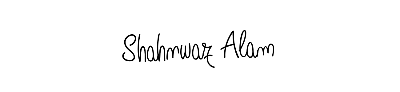 The best way (Angelique-Rose-font-FFP) to make a short signature is to pick only two or three words in your name. The name Shahnwaz Alam include a total of six letters. For converting this name. Shahnwaz Alam signature style 5 images and pictures png