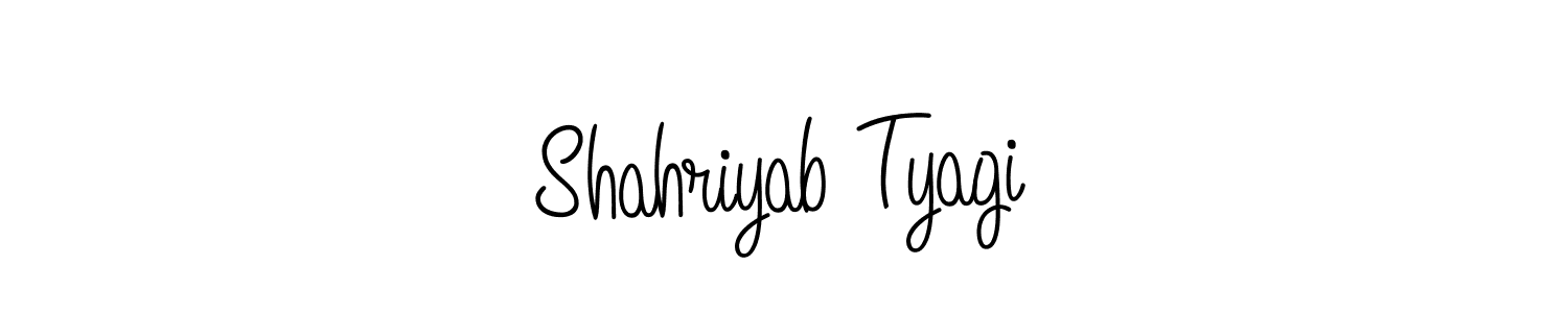 It looks lik you need a new signature style for name Shahriyab Tyagi. Design unique handwritten (Angelique-Rose-font-FFP) signature with our free signature maker in just a few clicks. Shahriyab Tyagi signature style 5 images and pictures png