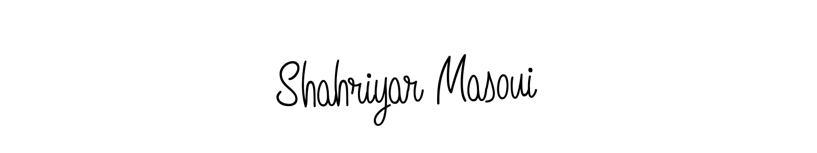 You should practise on your own different ways (Angelique-Rose-font-FFP) to write your name (Shahriyar Masoui) in signature. don't let someone else do it for you. Shahriyar Masoui signature style 5 images and pictures png