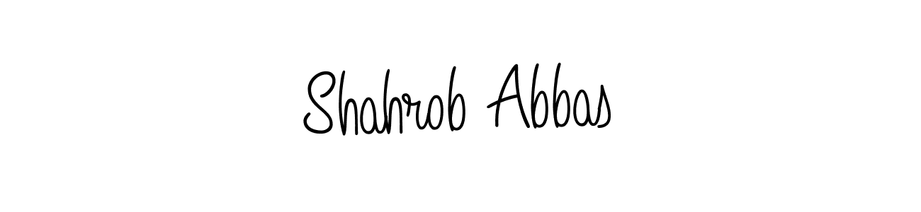 How to Draw Shahrob Abbas signature style? Angelique-Rose-font-FFP is a latest design signature styles for name Shahrob Abbas. Shahrob Abbas signature style 5 images and pictures png