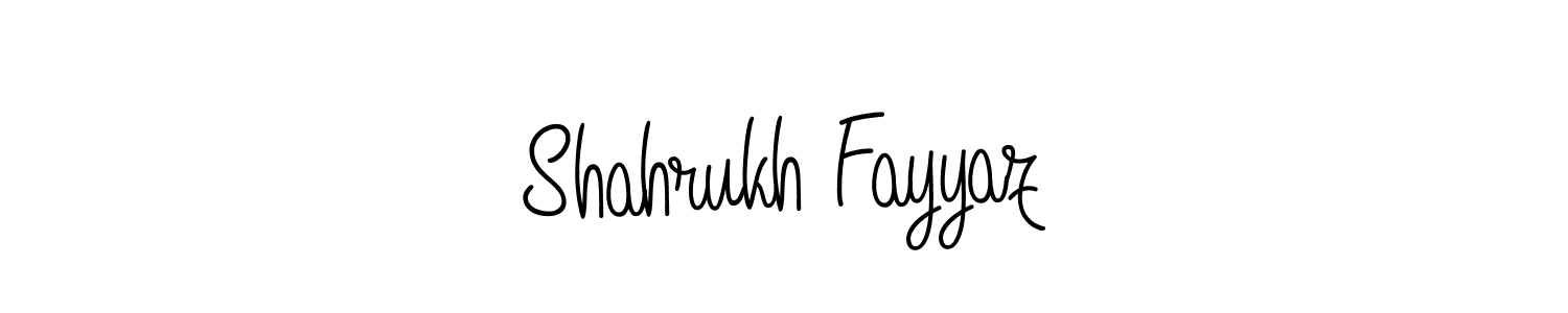 This is the best signature style for the Shahrukh Fayyaz name. Also you like these signature font (Angelique-Rose-font-FFP). Mix name signature. Shahrukh Fayyaz signature style 5 images and pictures png