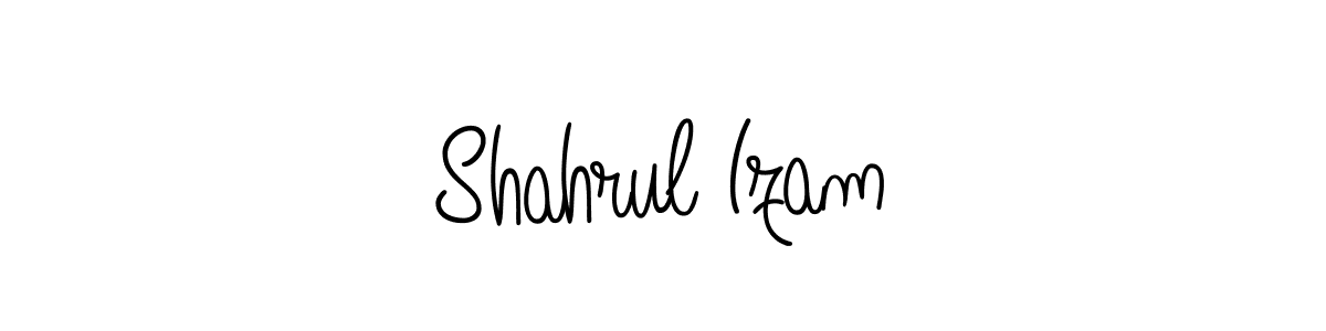 How to make Shahrul Izam name signature. Use Angelique-Rose-font-FFP style for creating short signs online. This is the latest handwritten sign. Shahrul Izam signature style 5 images and pictures png