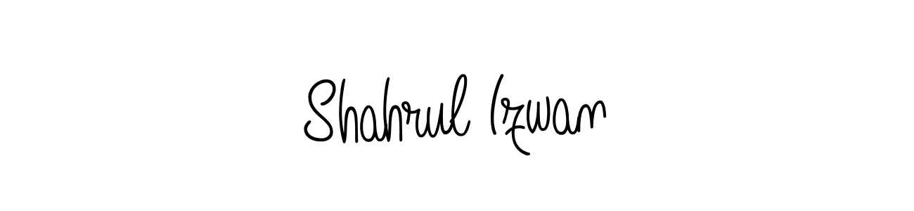 Design your own signature with our free online signature maker. With this signature software, you can create a handwritten (Angelique-Rose-font-FFP) signature for name Shahrul Izwan. Shahrul Izwan signature style 5 images and pictures png