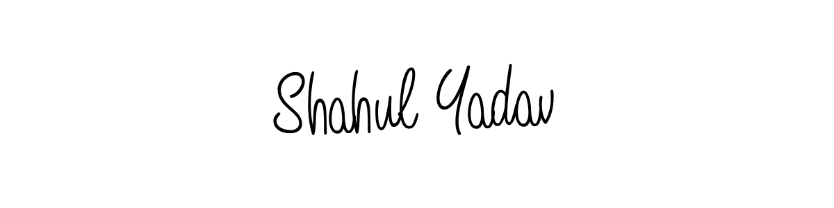 Design your own signature with our free online signature maker. With this signature software, you can create a handwritten (Angelique-Rose-font-FFP) signature for name Shahul Yadav. Shahul Yadav signature style 5 images and pictures png