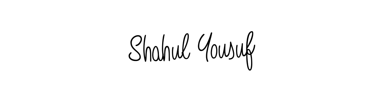 if you are searching for the best signature style for your name Shahul Yousuf. so please give up your signature search. here we have designed multiple signature styles  using Angelique-Rose-font-FFP. Shahul Yousuf signature style 5 images and pictures png
